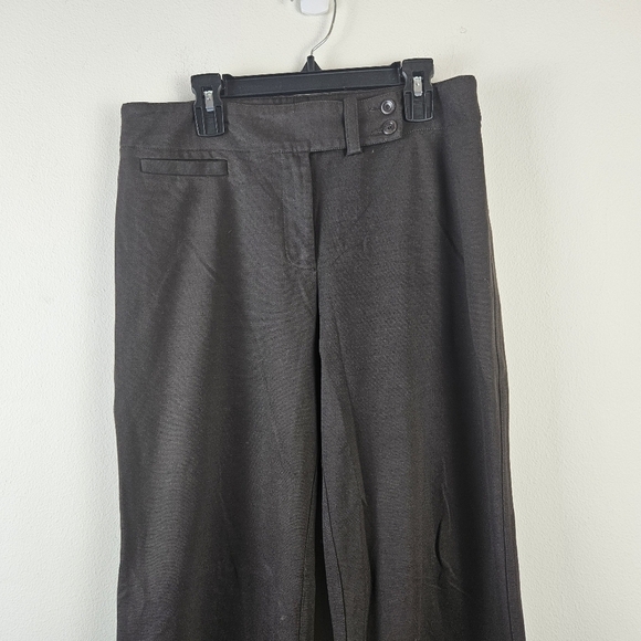 Eileen Fisher Brown Ponte Rayon Nylon Spandex Trouser Pant Size Small Minimalist - Picture 3 of 6